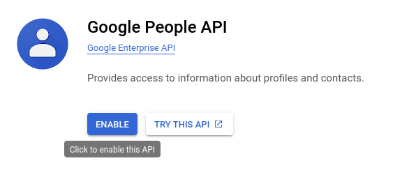 Google People API